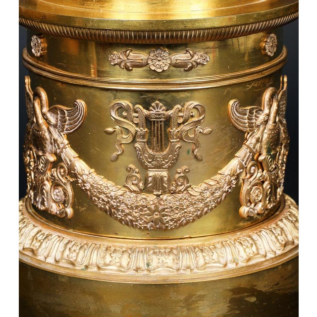 Antique Gilded Bronze Centerpiece Empire, France, 1825 For Sale - Image 9 of 18