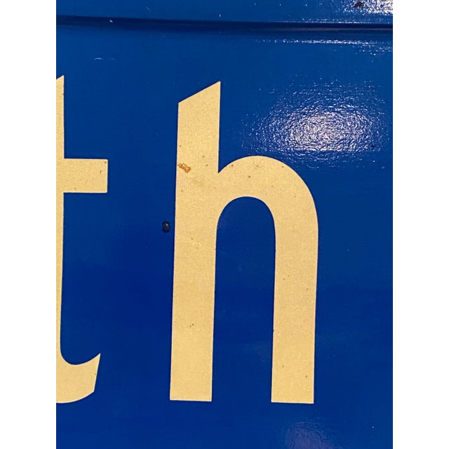 Vintage Original "Dartmouth Ave." Metal Street Sign For Sale - Image 10 of 11