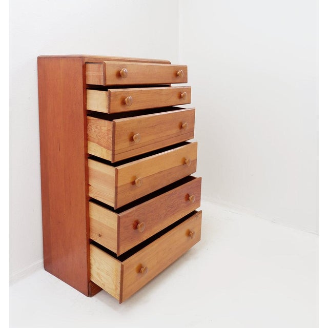 Mid-Century Modern Vintage Chest of Drawers in Pine, 1970s For Sale - Image 3 of 16