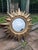 Vintage Mid Century Modern Gilded 12.5" Sunburst Wall Accent Mirror For Sale - Image 13 of 17
