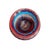 Trina Reyes 1984 Wheel Thrown Pottery Vase With Colorful Glaze For Sale - Image 4 of 5