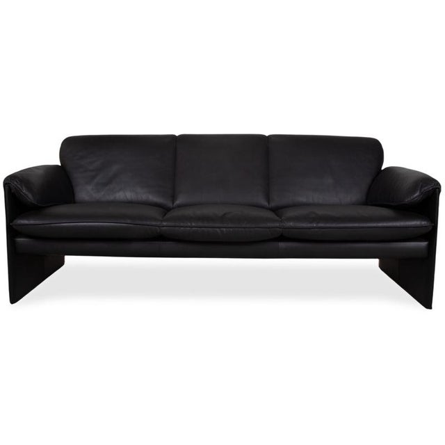 Leather Three-Seater Black Bora Sofa from Leolux For Sale - Image 12 of 12