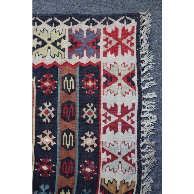 Southwestern Handwoven Wool Rug For Sale - Image 4 of 10