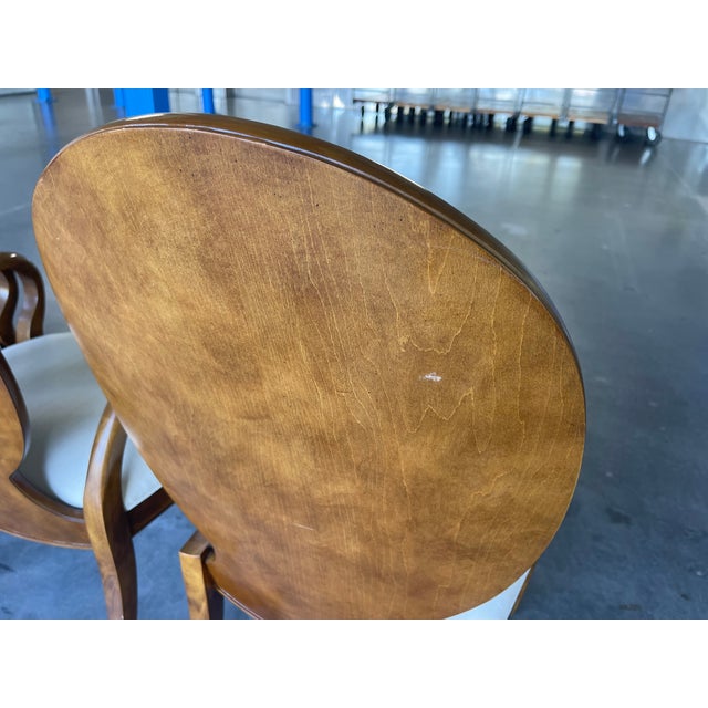 Century Furniture Omni Dining Table With Eight Chairs, Contemporary, Art Deco, Burl For Sale - Image 13 of 17