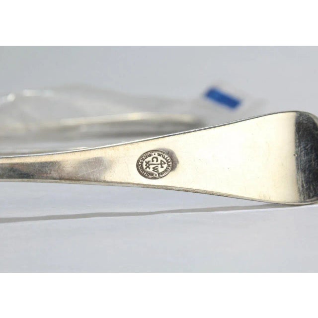 20th Century Stieff Queen Anne Williamsburg Sterling Silver Dinner Forks - Set of 3. For Sale - Image 9 of 10