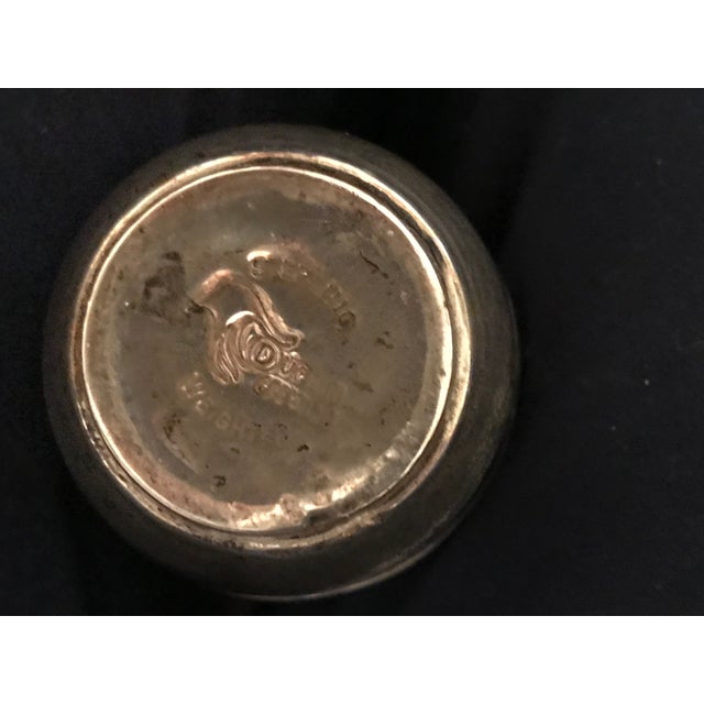 Vintage Sterling Salt & Pepper Shaker Set For Sale - Image 4 of 5