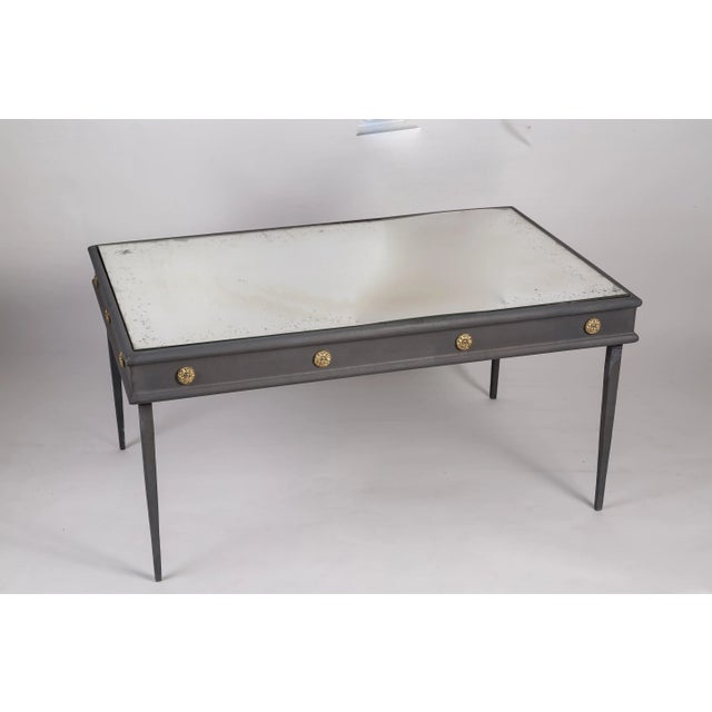 Transitional Lafayette Zinc Cocktail Table For Sale - Image 3 of 3