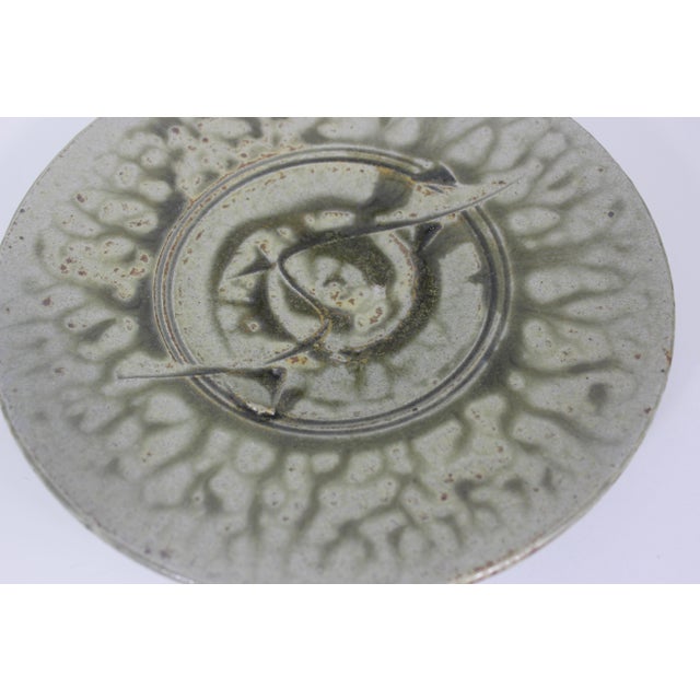 Ceramic Vintage Studio Pottery Wall Plate For Sale - Image 7 of 10