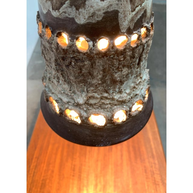 Mid-Century Danish Brutalist Ceramic Pendant from Judi Kunst For Sale - Image 6 of 18