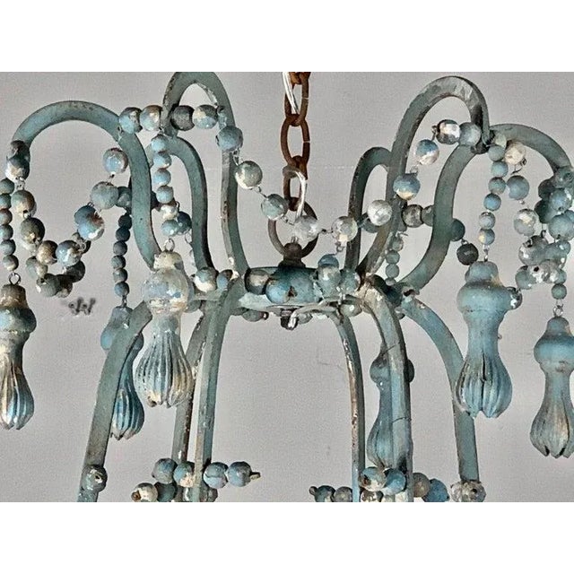 Livorno Wood Beaded Chandelier by Miamar Home For Sale - Image 10 of 12