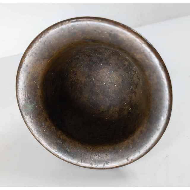 Metal 18th Century or Earlier French Heavy Bronze Mortar For Sale - Image 7 of 10