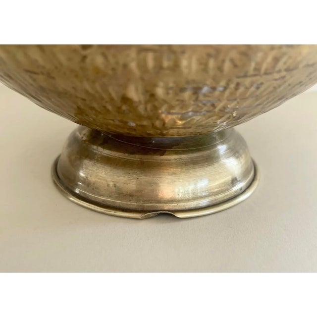 Vintage Hammered Brass Vase For Sale In San Francisco - Image 6 of 6