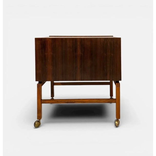 Rosewood Bar Trolley from Erling Torvits, Denmark, 1960s For Sale - Image 4 of 14