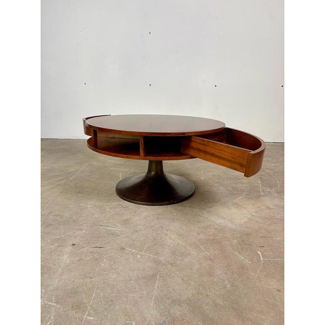 Low Table with Hidden Drawer, Italy, 1960s For Sale - Image 3 of 7