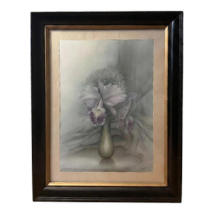 1991 Watercolor “Perfect Orchid” Signed Terinya ‘91