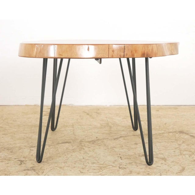 2020s Handcrafted Live Edge Mahogany Wafer Coffee Table For Sale - Image 5 of 8