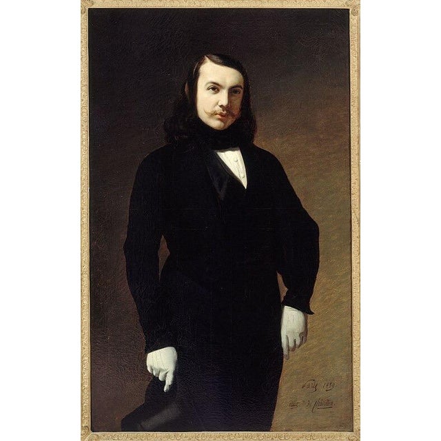 Lovely Decor Blue/Gray Linen Works of Theophile Gautier S/24 1901 For Sale - Image 17 of 17