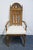 Mediterranean Bassett Furniture Centuria Collection Solid Pecan Mediterranean Style Dining Arm Chair 429-42-480 For Sale - Image 3 of 10