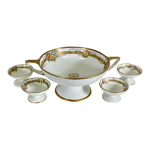 Antique Morimura Bros. Nippon Five Piece Sauce Set