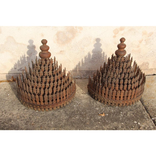 Wood Tramp Art Wall Brackets, Set of 2 For Sale - Image 7 of 9