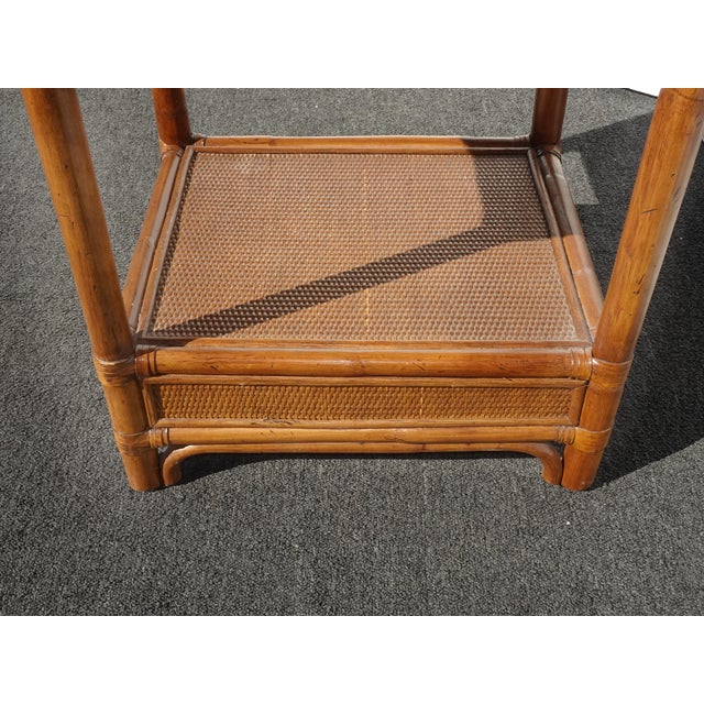 Brown Braxton Culler Summer Retreat 1 Drawer Brown Hardwood Coastal Nightstand For Sale - Image 8 of 13