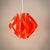 Mid-Century Modern Red Acrylic Origami Geometrical Pendant Light, 1970s For Sale - Image 9 of 9