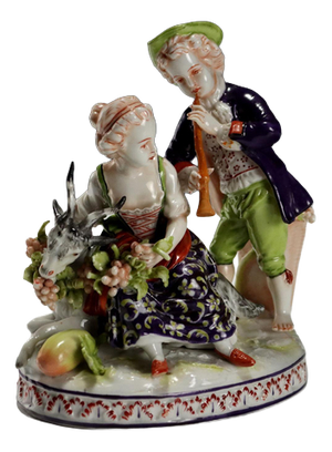 German Figurine in Porcelain from Ludwigsburg