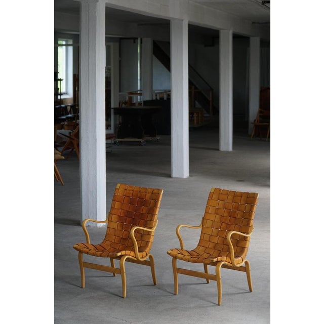 Mid-Century Modern Swedish Model Eva Chairs by Bruno Mathsson, 1960s, Set of 2 For Sale - Image 18 of 18