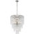 Visual Comfort Julie Neill for Visual Comfort Signature Lorelei Small Waterfall Chandelier in Polished Nickel with Clear Glass For Sale - Image 4 of 6