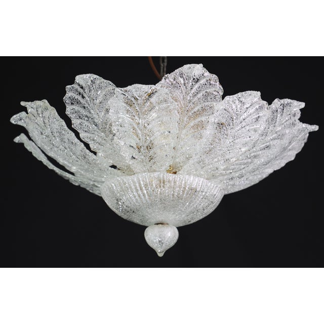 Italian 1970s Turin, Italian Murano Glass Ceiling Light or Flush Mount For Sale - Image 3 of 13