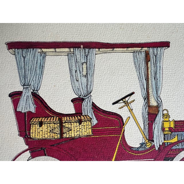 1950s Evelyn Cuero "Rambler Rear Entrance Tonneau" 1904 Automobile Print For Sale - Image 4 of 8