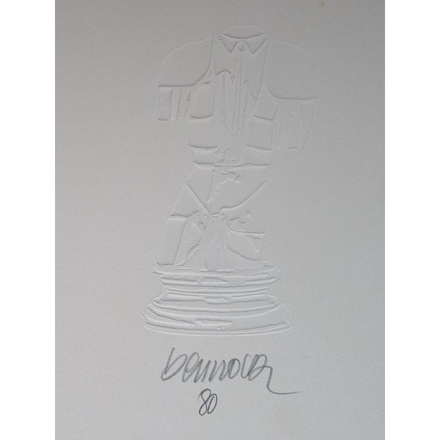 1980s Miguel Berrocal, Male Torso, 1980, Print, Framed For Sale - Image 5 of 10