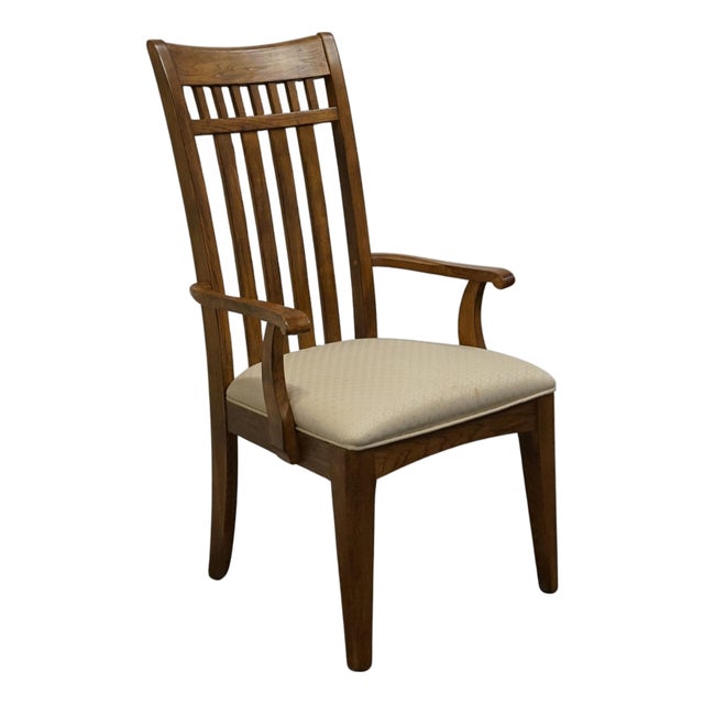 Sumter Cabinet Quarter Sawn Oak Mission Style Arts & Crafts Dining Arm Chair For Sale