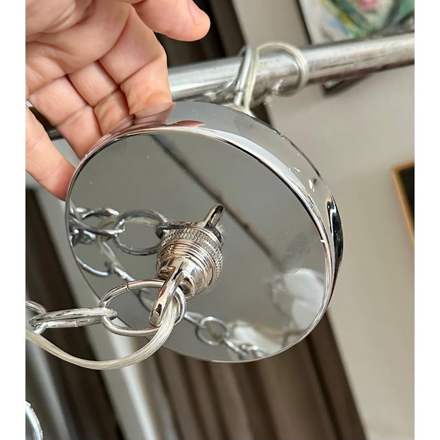 Mazzega Murano Clear White Petal Chandelier For Sale - Image 15 of 18