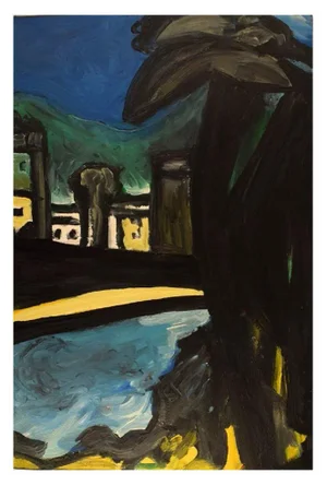 Michel Chapuis, Landscape, 1988, Oil on Canvas