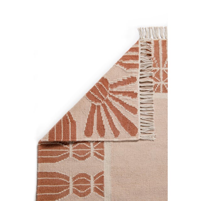 Not Yet Made - Made To Order Part & Parcel Goods Wool Tassel Rug, 2’6” x 8', Bisque, Topaz and Eggshell For Sale - Image 5 of 6