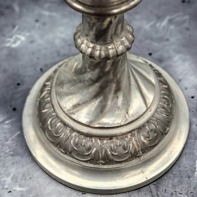 Art Nouveau Glasses with Metal Bases, 1900s, Set of 3 For Sale - Image 4 of 5