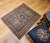 Red 19th Century Persian Heriz Karajeh Rug, Hand-Knotted Wool, Geometric Pattern, Blue & Green, 4x5 For Sale - Image 8 of 16