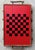 Excellent Pre-Owned Condition. Whimsical Adirondack-style branch and twig checkerboard design folk art tray; a perfect...