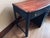 Stanley Furniture 1970s Restored Vintage Stanley Furniture Desk — Walnut-Stained Top, Charcoal Gray, Brass Hardware For Sale - Image 4 of 9