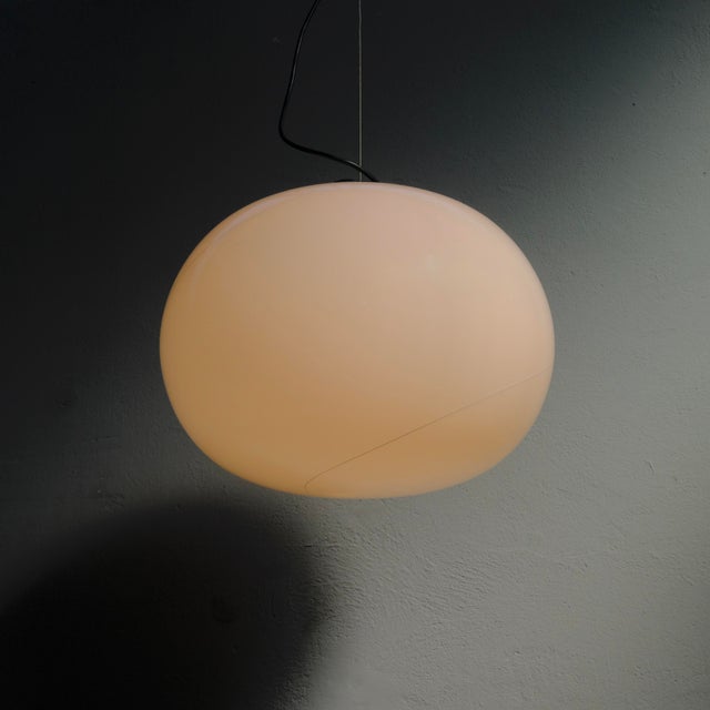 Beige Vintage Italian Pendant in Murano Glass, 1980s For Sale - Image 8 of 18