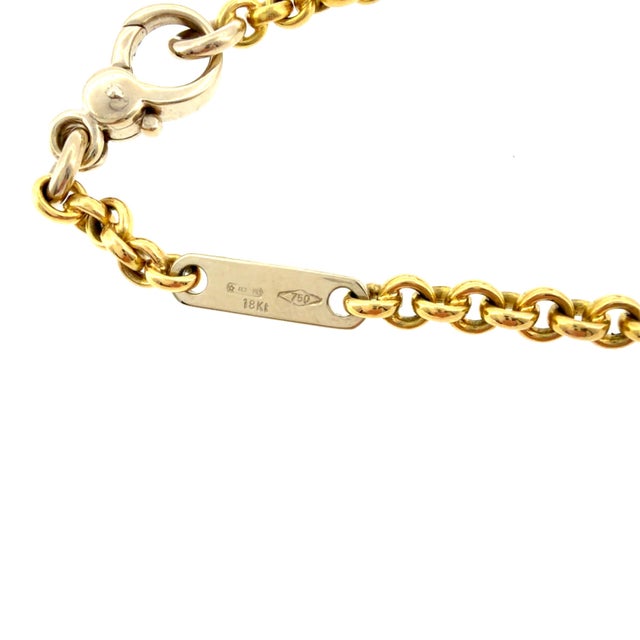 Pomellato 18k Gold Bracelet With Ball Charm Pendant For Sale - Image 4 of 9