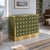 Olive Green Murano Glass Dry Bar with Brass Plinth from Justfurnituress SRL For Sale - Image 6 of 8