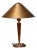 Brass and Elm Table Lamp in the style of Harald Elof Notini for Böhlmarks, 1940s For Sale