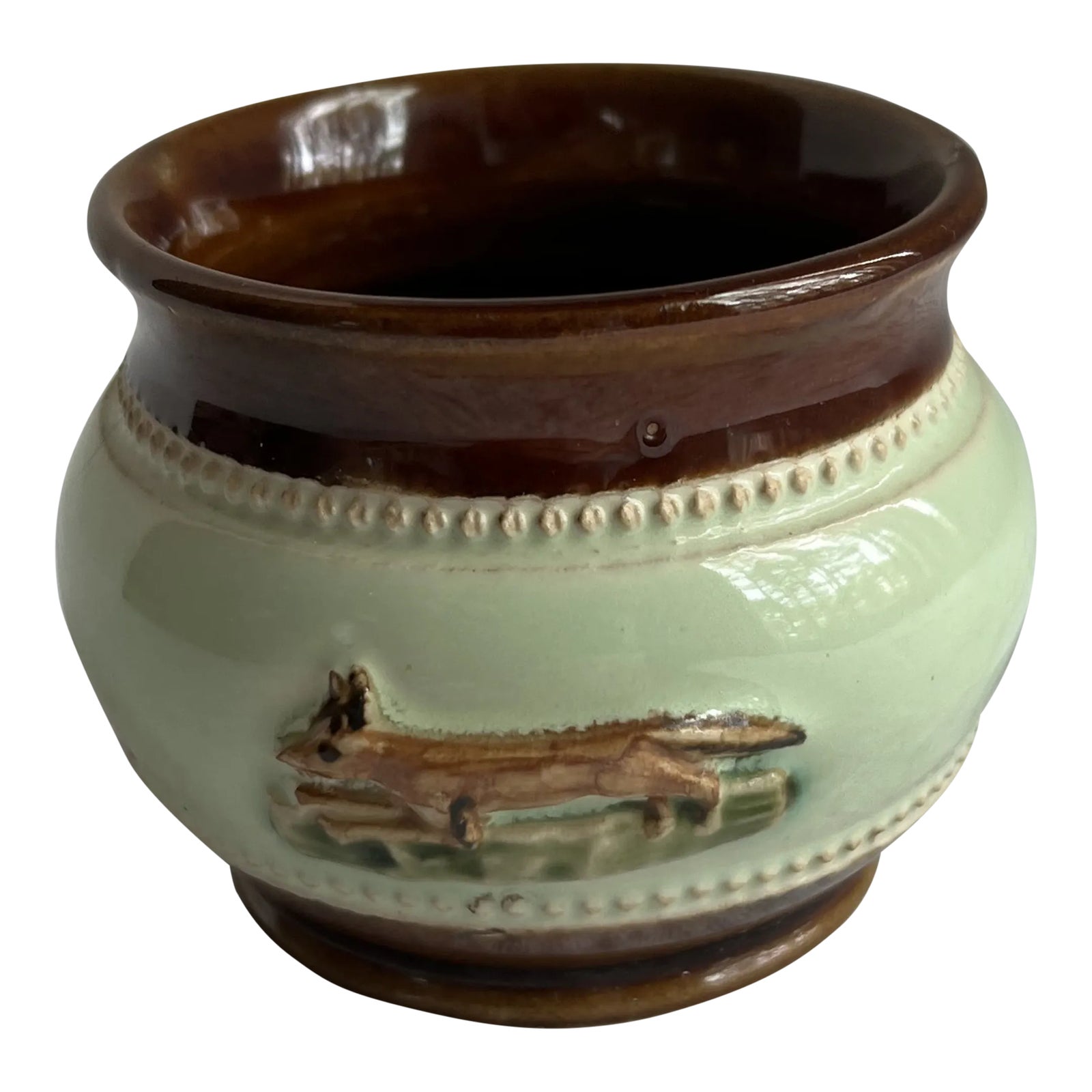 1930's Bourne Denby Derby Open Bowl Hound and Fox Chairish