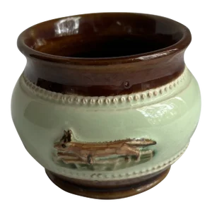 1930's Bourne Denby Derby Open Bowl Hound and Fox