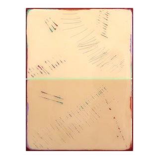 The Window 317 - Modern Resin Beige Minimalist Original Artwork by Ricky Hunt For Sale