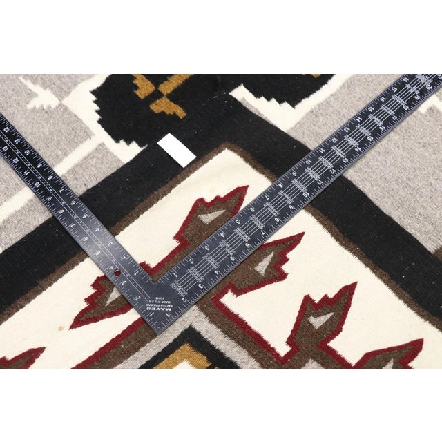 Vintage Klagetoh Navajo-Style Kilim Rug - 04'06 X 07'02 For Sale In Dallas - Image 6 of 12