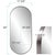Steele Capsule Mirror in Brushed Silver For Sale - Image 9 of 10
