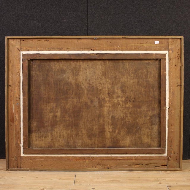 Pastoral Scene with Classical Ruins, 1790, Oil on Canvas, Framed For Sale - Image 7 of 16